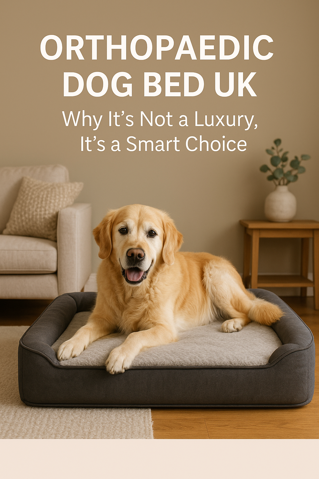 Orthopaedic Dog Bed UK Why It’s Not a Luxury, It’s a Smart Choice