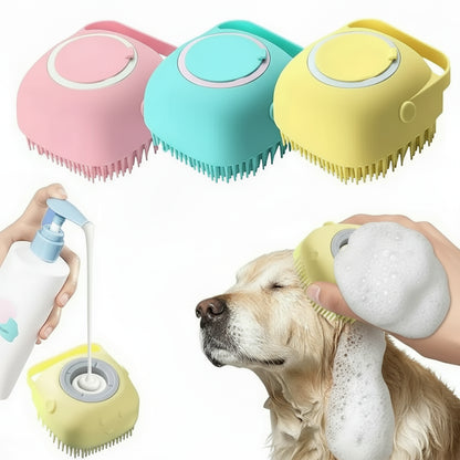 Furease Spa Brush – 2-In-1 Grooming & Bath Time Bliss for Dogs and Cats