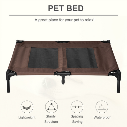 Elevated Pet Bed Cot - Raised, Portable, Waterproof, Breathable Mesh