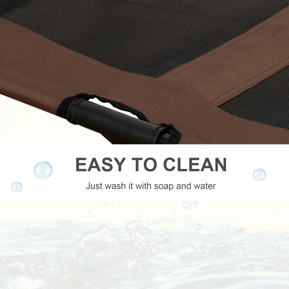 Elevated Pet Bed Cot - Raised, Portable, Waterproof, Breathable Mesh