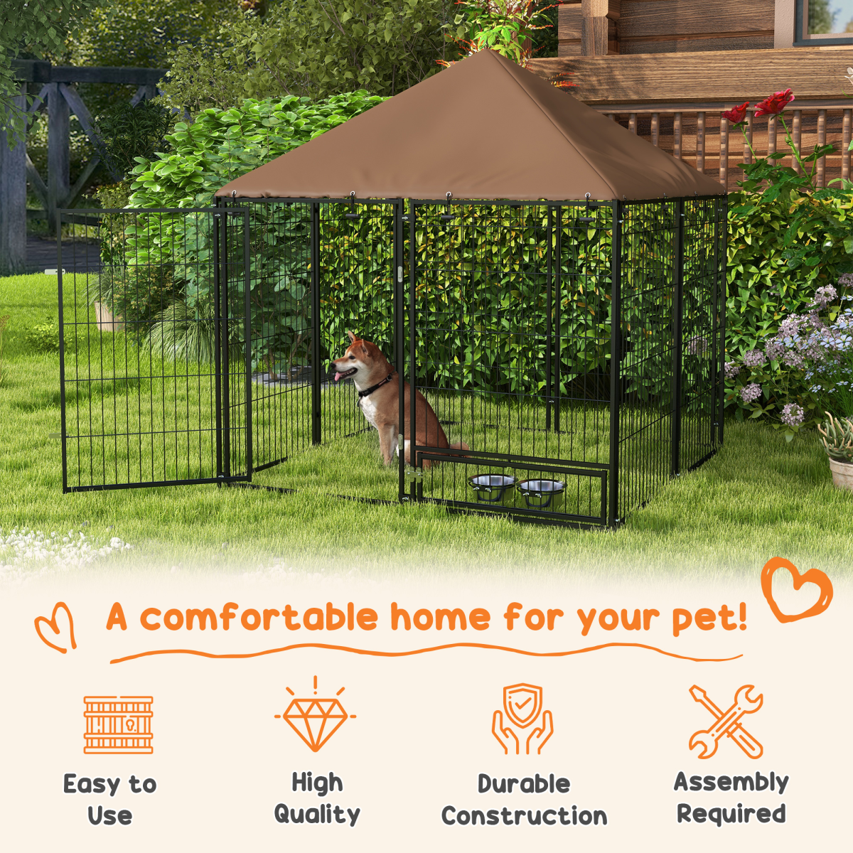 All-in-One Dog Whelping Box & Playpen – Cozy Pet Home