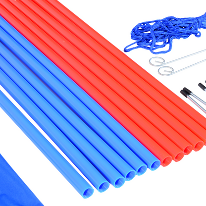 Pet Agility Training Set for Dogs: Hoop, Poles, Tunnel & Obedience Kit