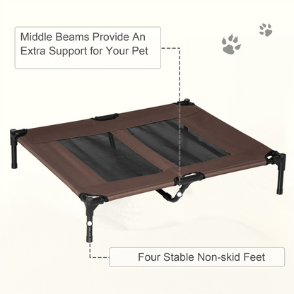Elevated Pet Bed Cot - Raised, Portable, Waterproof, Breathable Mesh