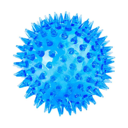 1 Pc Pets Luminous Chew Toy , Bite-Resistant, Vocal, Elastic, Bouncy, Squeaky Balls for Cats Dogs