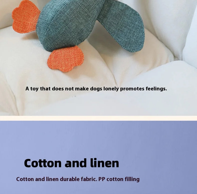 Dogs bite geese with their mouths, making sounds, playing fish, biting pets, cleaning teeth, interactive training for pets Whole