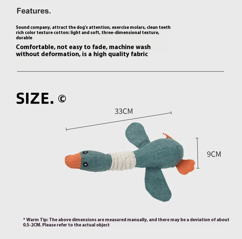 Dogs bite geese with their mouths, making sounds, playing fish, biting pets, cleaning teeth, interactive training for pets Whole