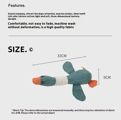 Dogs bite geese with their mouths, making sounds, playing fish, biting pets, cleaning teeth, interactive training for pets Whole