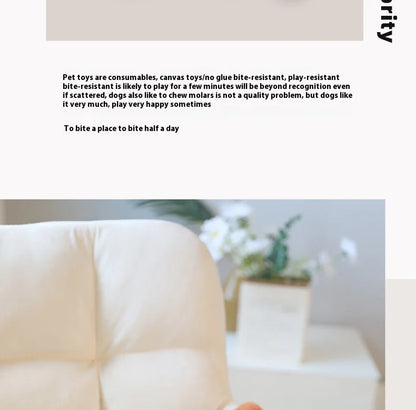 Dogs bite geese with their mouths, making sounds, playing fish, biting pets, cleaning teeth, interactive training for pets Whole