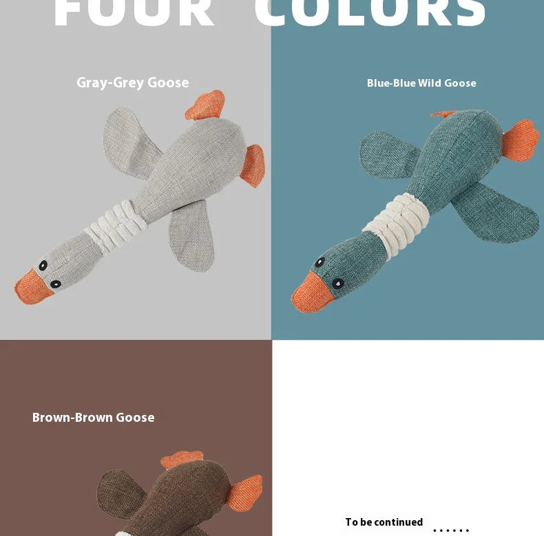 Dogs bite geese with their mouths, making sounds, playing fish, biting pets, cleaning teeth, interactive training for pets Whole