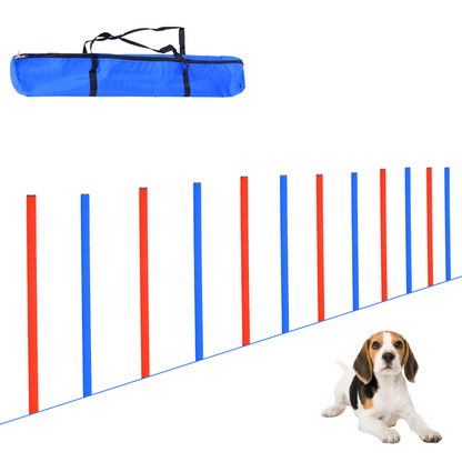 Pet Agility Training Set for Dogs: Hoop, Poles, Tunnel & Obedience Kit