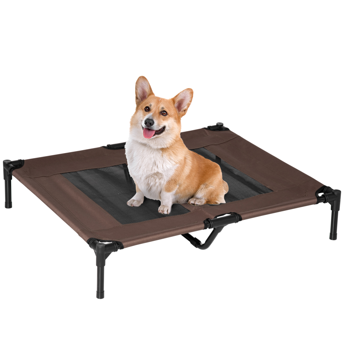 Elevated Pet Bed Cot - Raised, Portable, Waterproof, Breathable Mesh